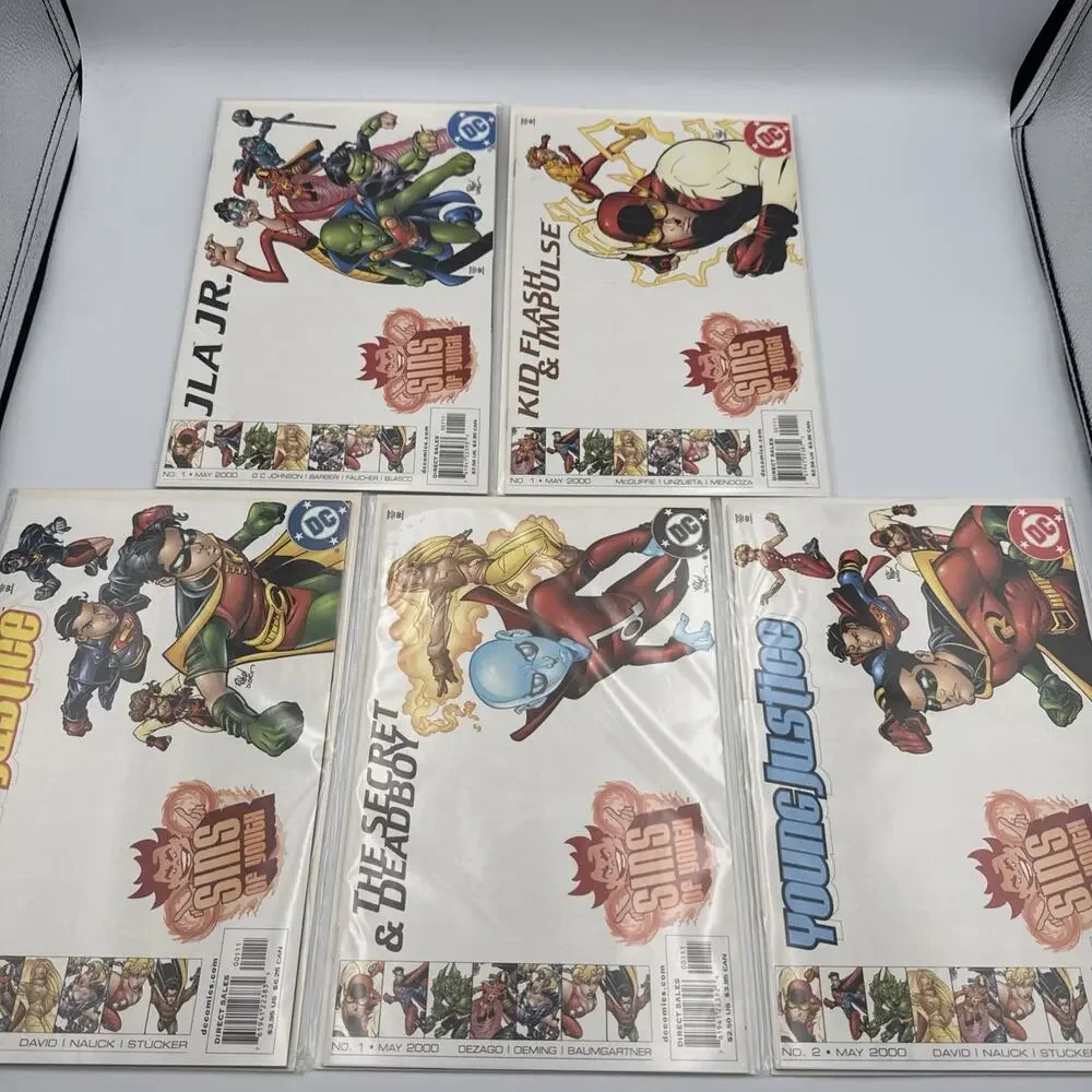 Young Justice JLA JR Sins of Youth DC Comics Lot Of 5 Comics